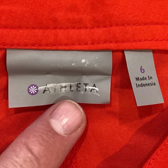 Athleta Catalina Striped Red Turquoise Black Bikini Top and Shorts Set S 6 - Picture 3 of 5